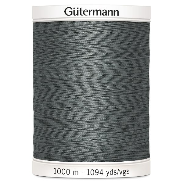 701939-701  GUTERMANN SEW ALL THREAD 1000M 701 DARK GREY