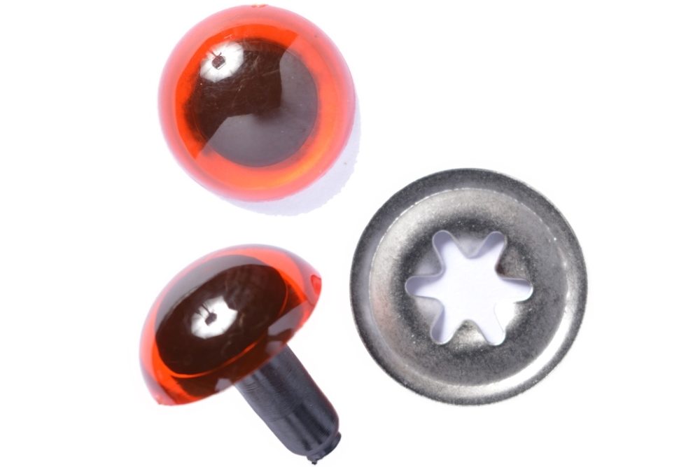 12 Pack: 18mm Craft Eyes with Plastic Washers by Loops & Threads