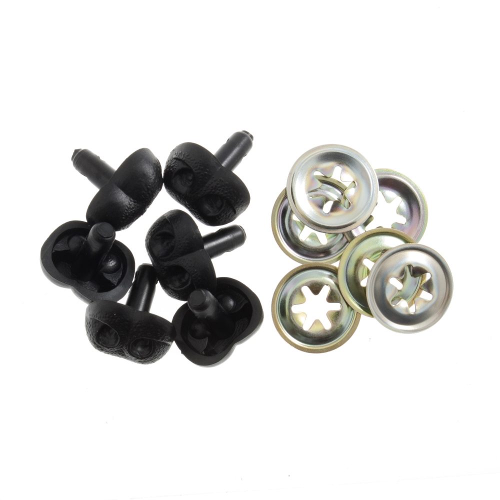 12 Pack: 18mm Craft Eyes with Plastic Washers by Loops & Threads