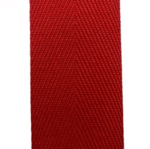 TW19-250  POLYESTER SINGLE TWILL RIBBON RED 19mm x 100 yards