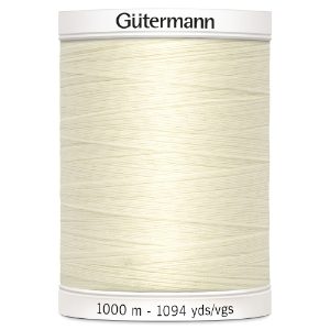 701939-01  GUTERMANN SEW ALL THREAD 1000M 01 LIGHT CREAM