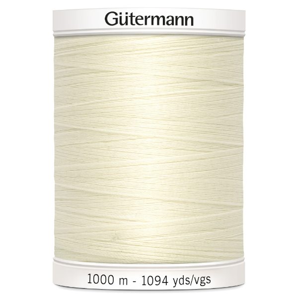 701939-01  GUTERMANN SEW ALL THREAD 1000M 01 LIGHT CREAM