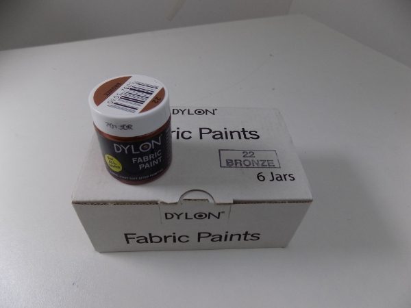 DFP-22  **DYLON FABRIC PAINTS METALLIC BRONZE