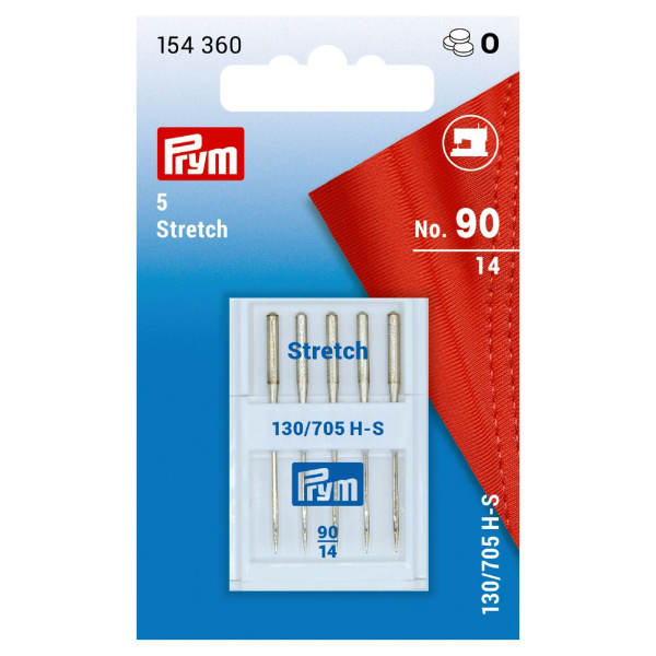 P154360  Sew machine Needles Stretch H-S 130/705 size 90/14 x 5pcs