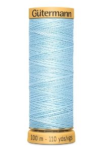 744484-7469 - GUTERMANN NATURAL COTTON 100M 7469 LIGHT BLUE