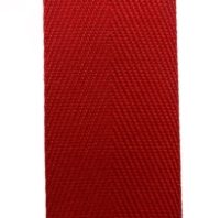 TW13-250  POLYESTER SINGLE TWILL RIBBON RED 13mm x 100 yards